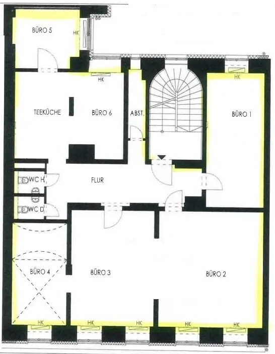 Charakterstarkes Büro im historischen Altbau am Odeonsplatz