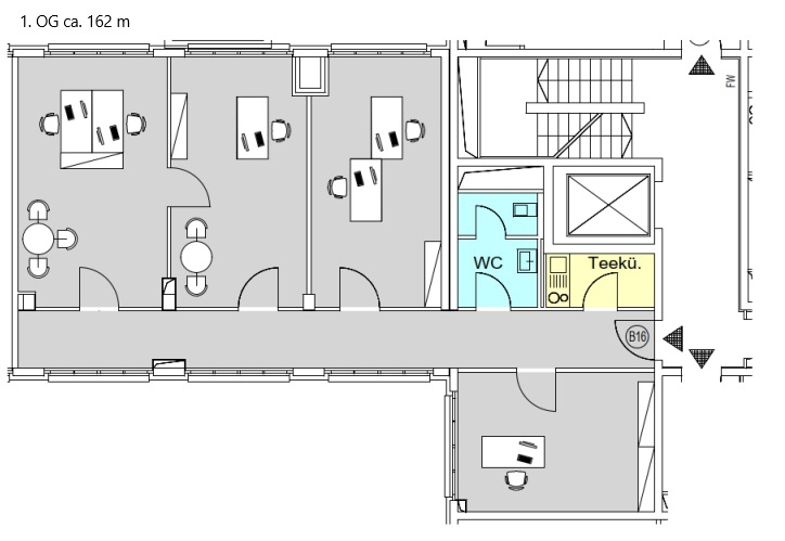 Grundriss 1 OG ca 162 m²